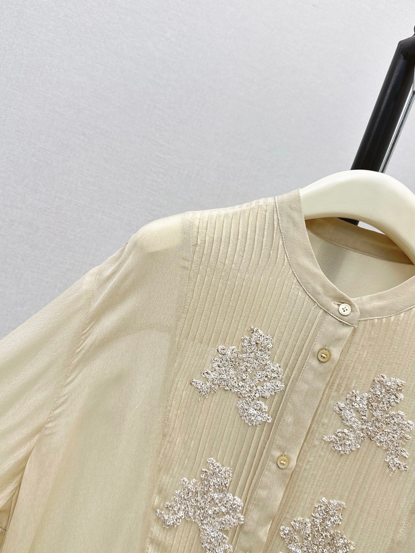 Brunello Cucinelli/26SS New Stand-Collar Shirt