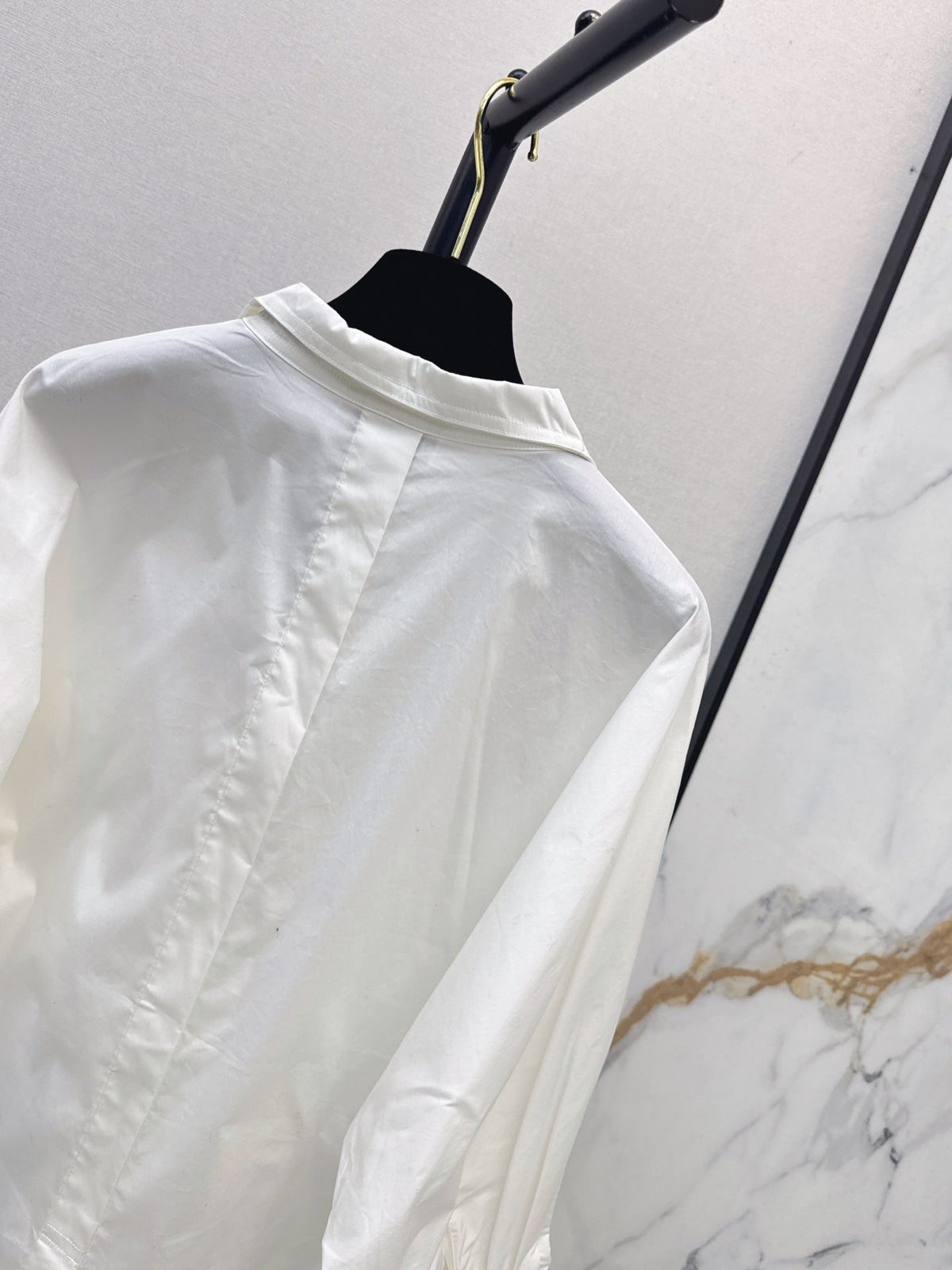 Long-Sleeve Collared Shirt