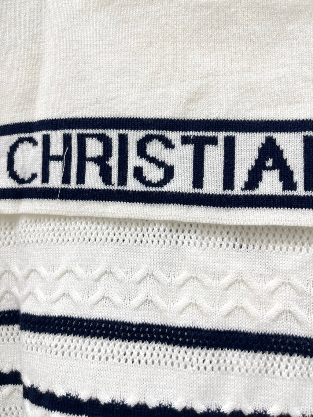 Striped Knit Top with a Sailor Collar