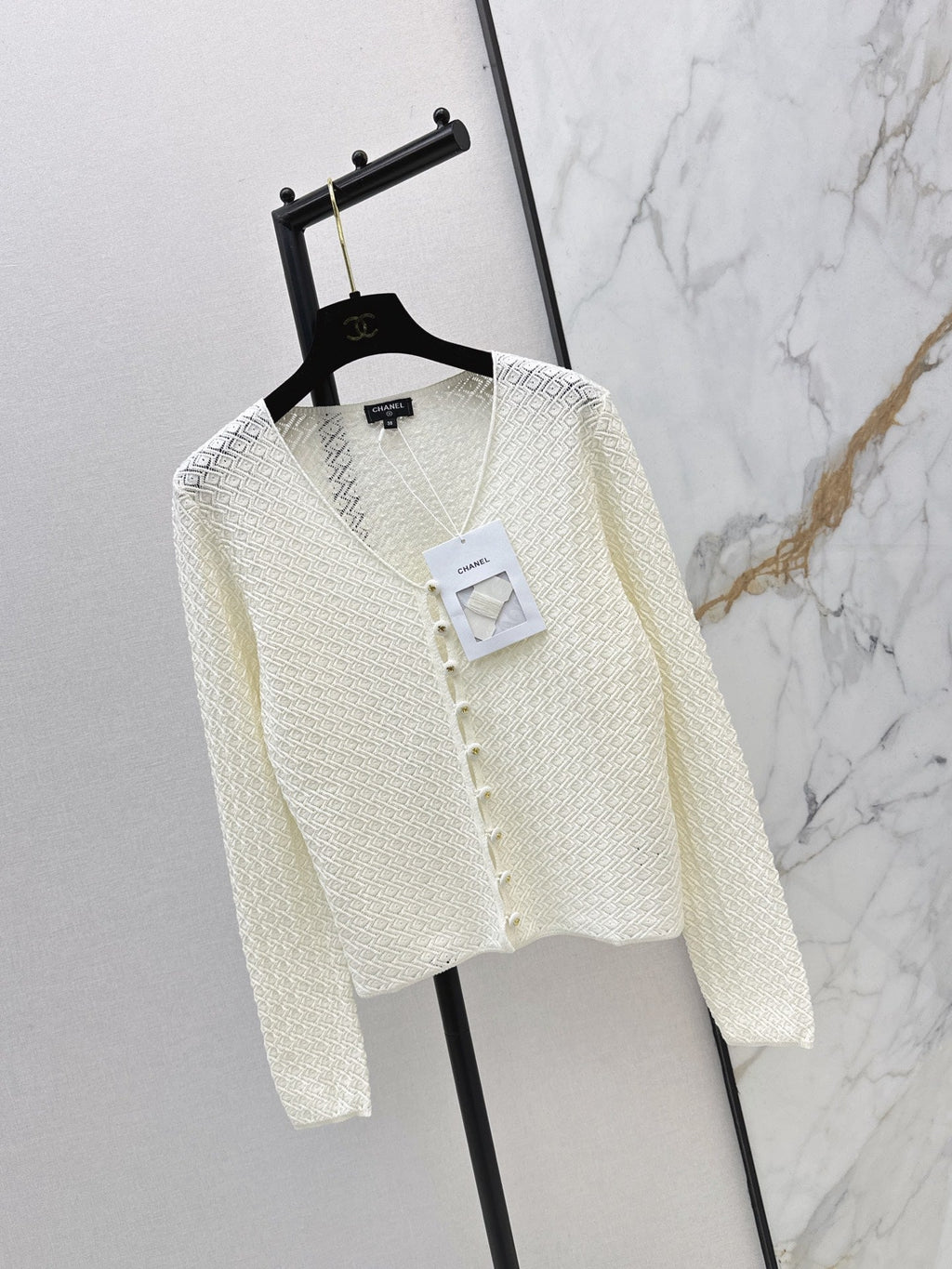 V-Neck Knit Cardigan