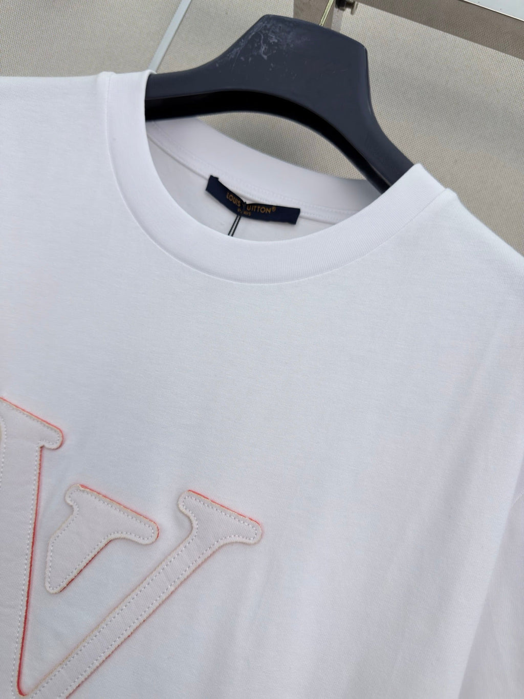 Letter-print crew-neck short-sleeve T-shirt