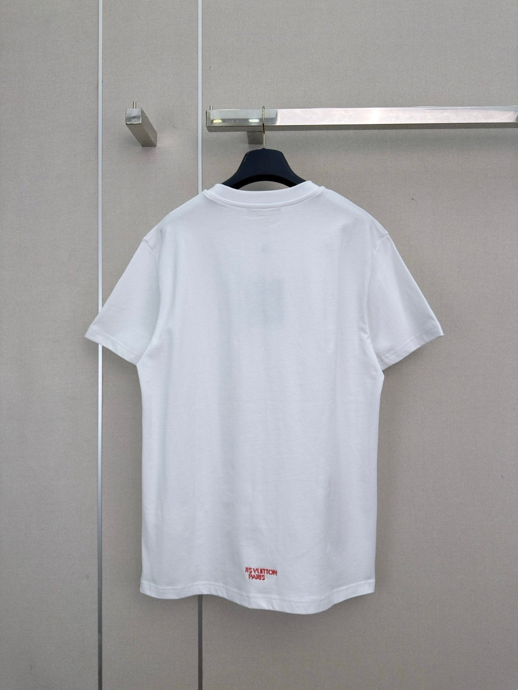 Letter-print crew-neck short-sleeve T-shirt