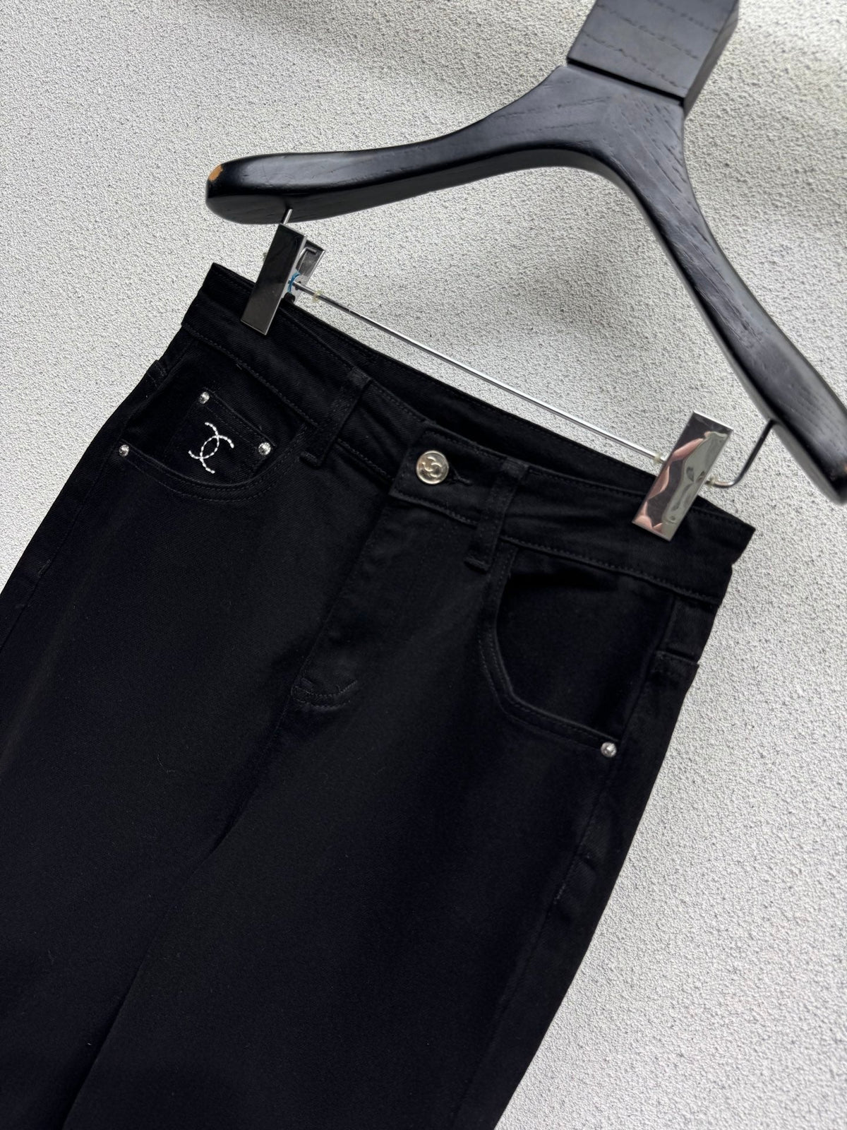 Straight-leg wide-fit jeans