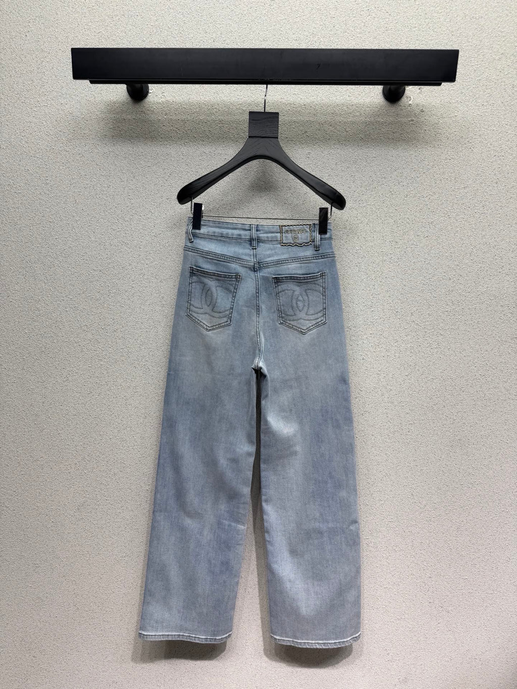 Straight-leg wide-fit jeans