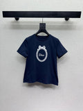 Dior/26SS Embroidered Logo Short-Sleeve T-Shirt