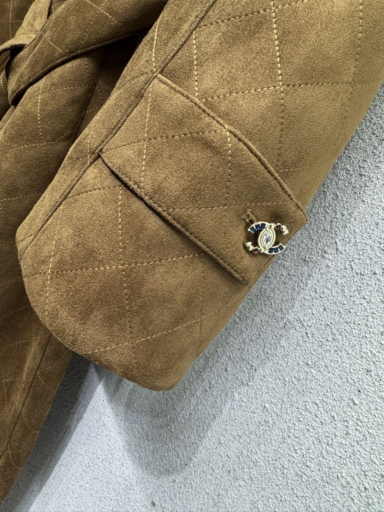 Chanel/26 New Camel Long Trench Coat