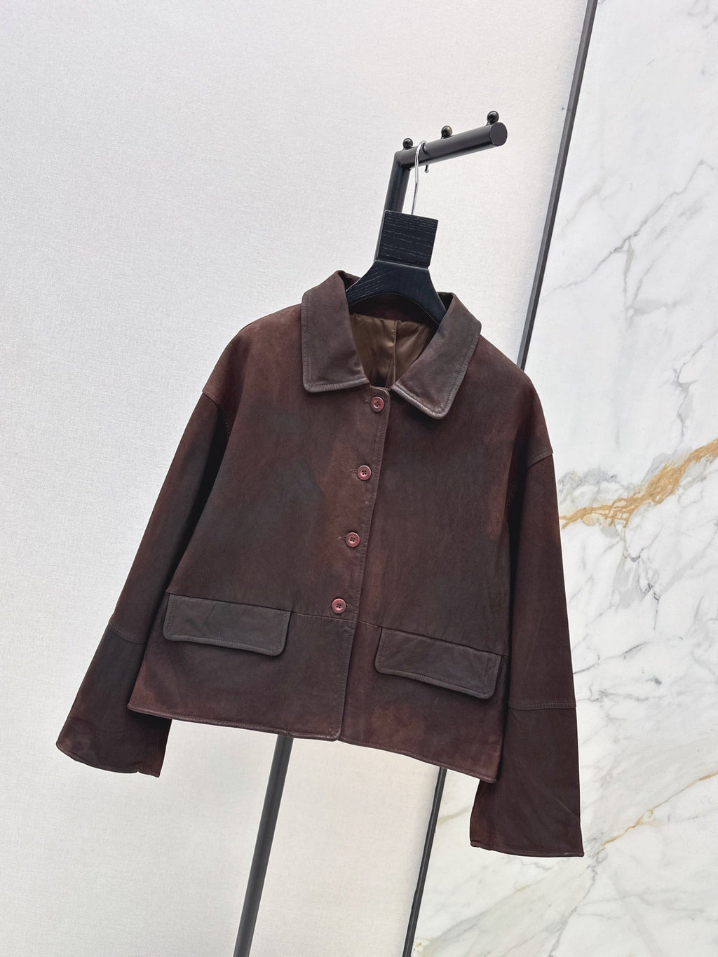 Hermès/26Ss Fall-Winter Latest Lambskin Jacket