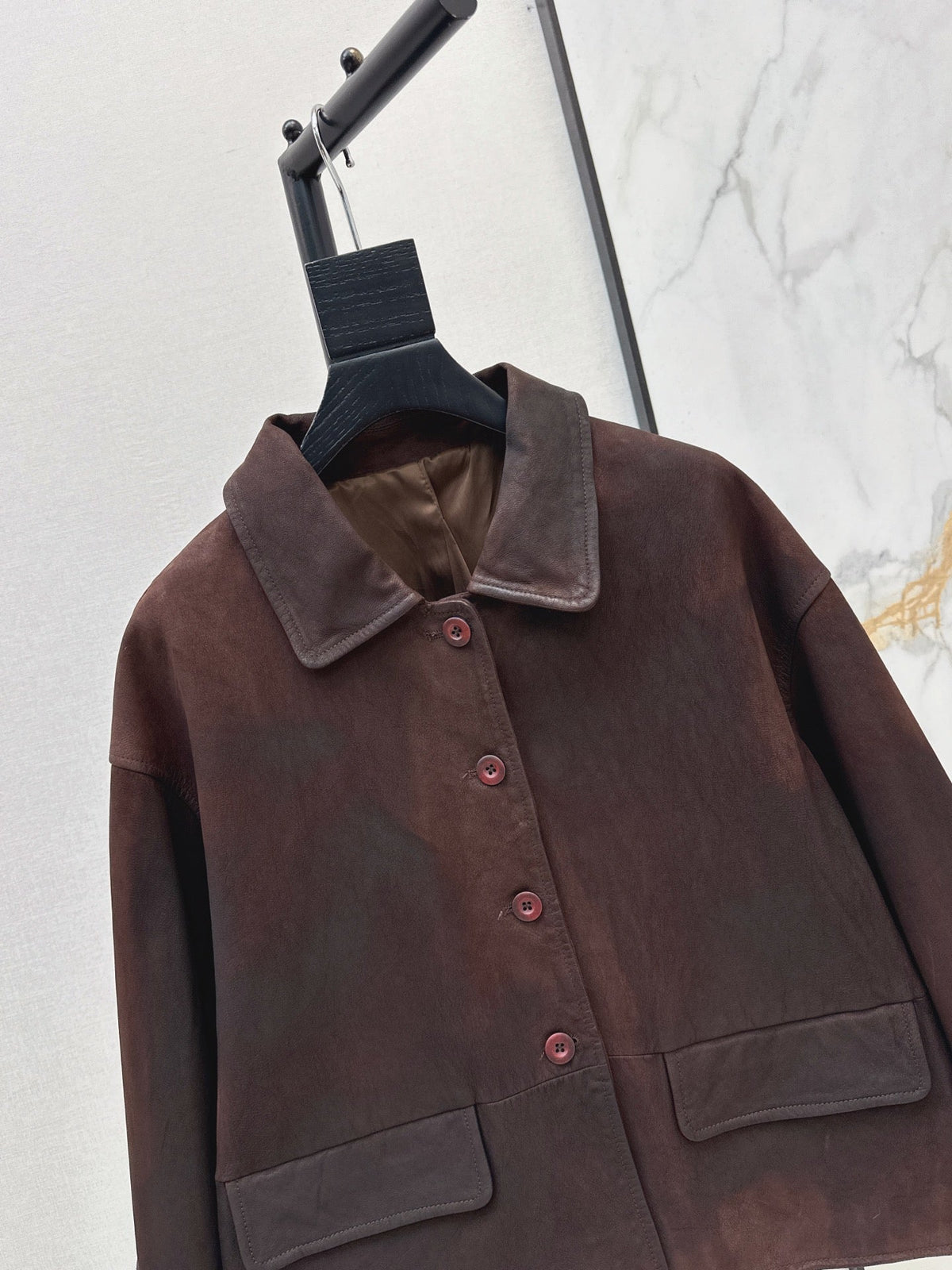 Hermès/26Ss Fall-Winter Latest Lambskin Jacket