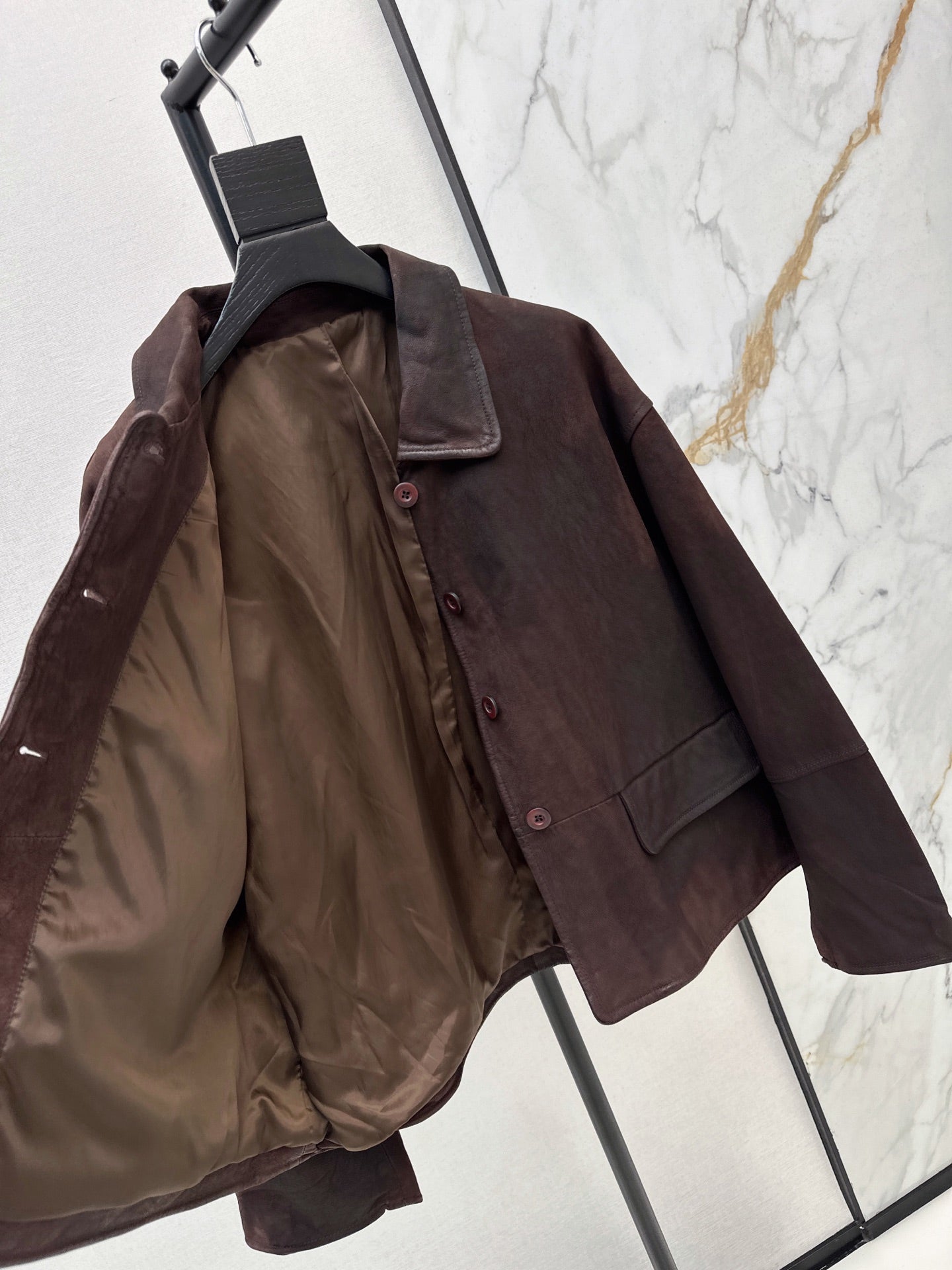 Hermès/26Ss Fall-Winter Latest Lambskin Jacket