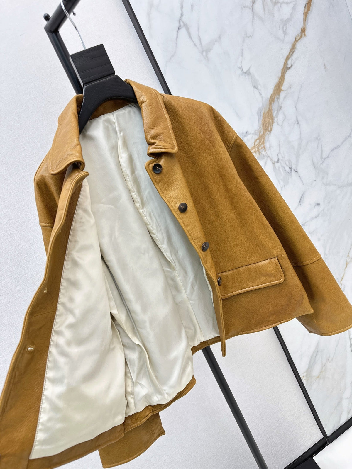 Hermès/26Ss Fall-Winter Latest Lambskin Jacket
