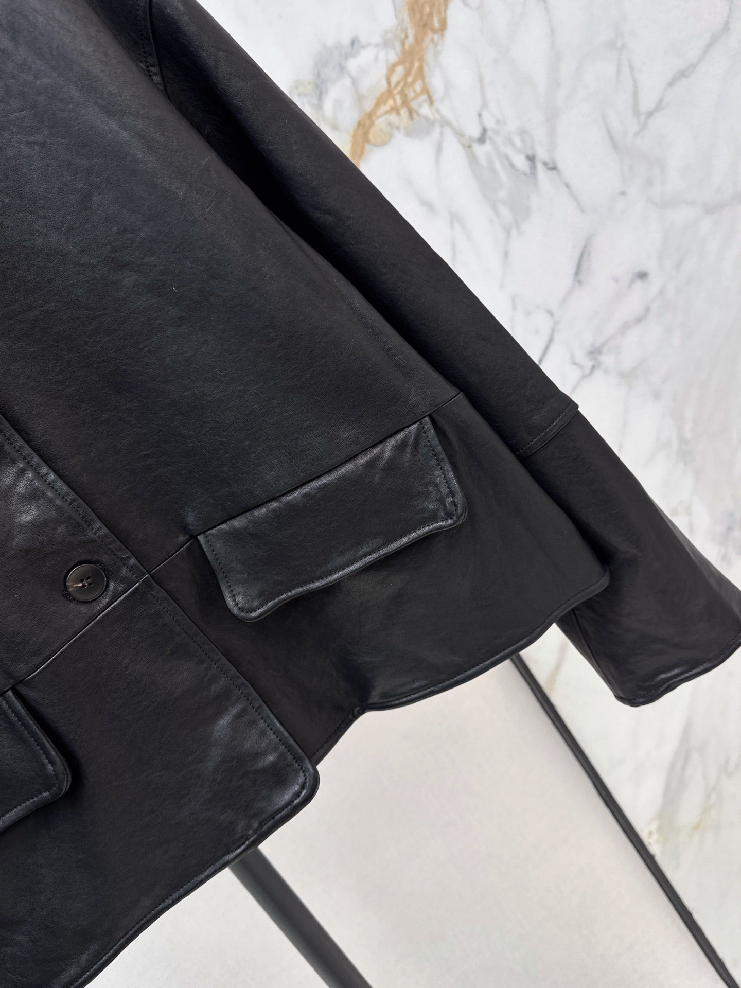 Hermès/26Ss Fall-Winter Latest Lambskin Jacket