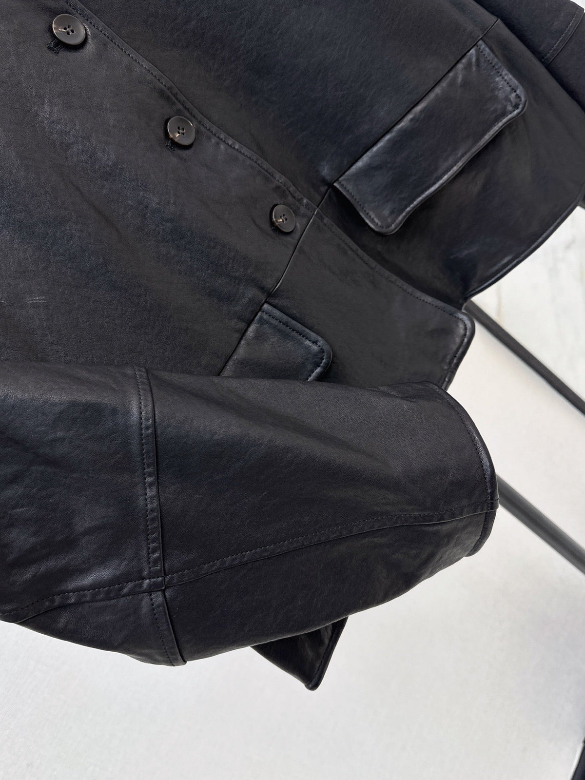 Hermès/26Ss Fall-Winter Latest Lambskin Jacket