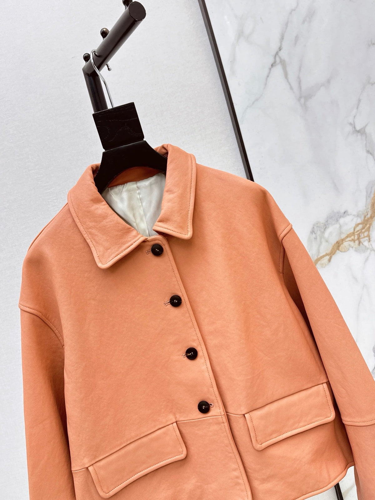 Hermès/26Ss Fall-Winter Latest Lambskin Jacket