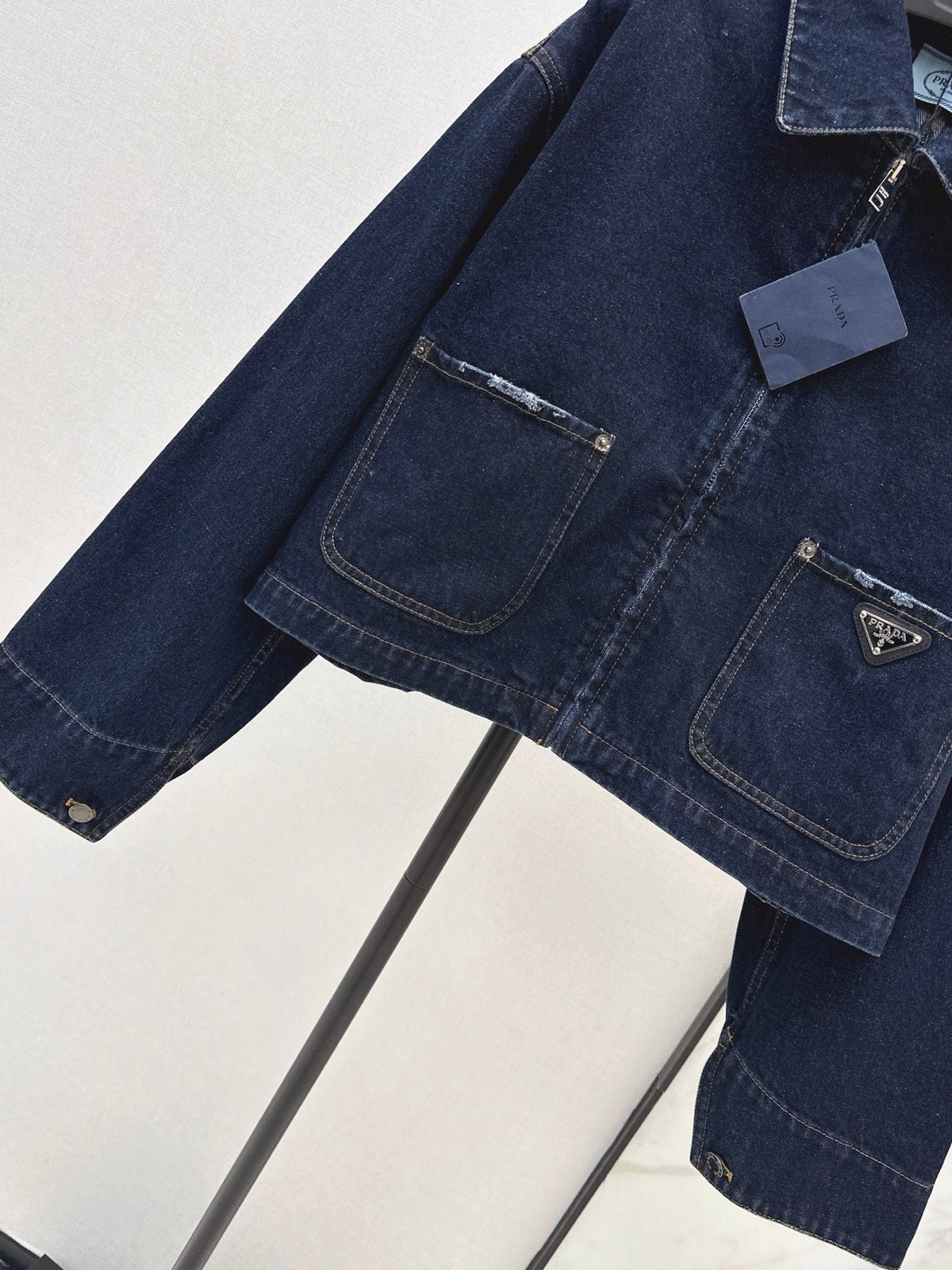 Prada/26Ss Early Autumn New Denim Jacket