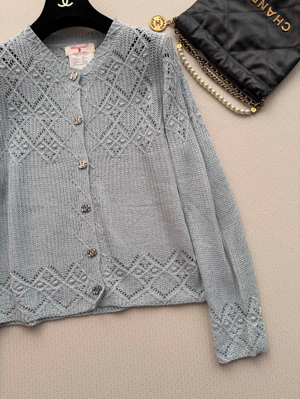 Early-Autumn Openwork Cardigan