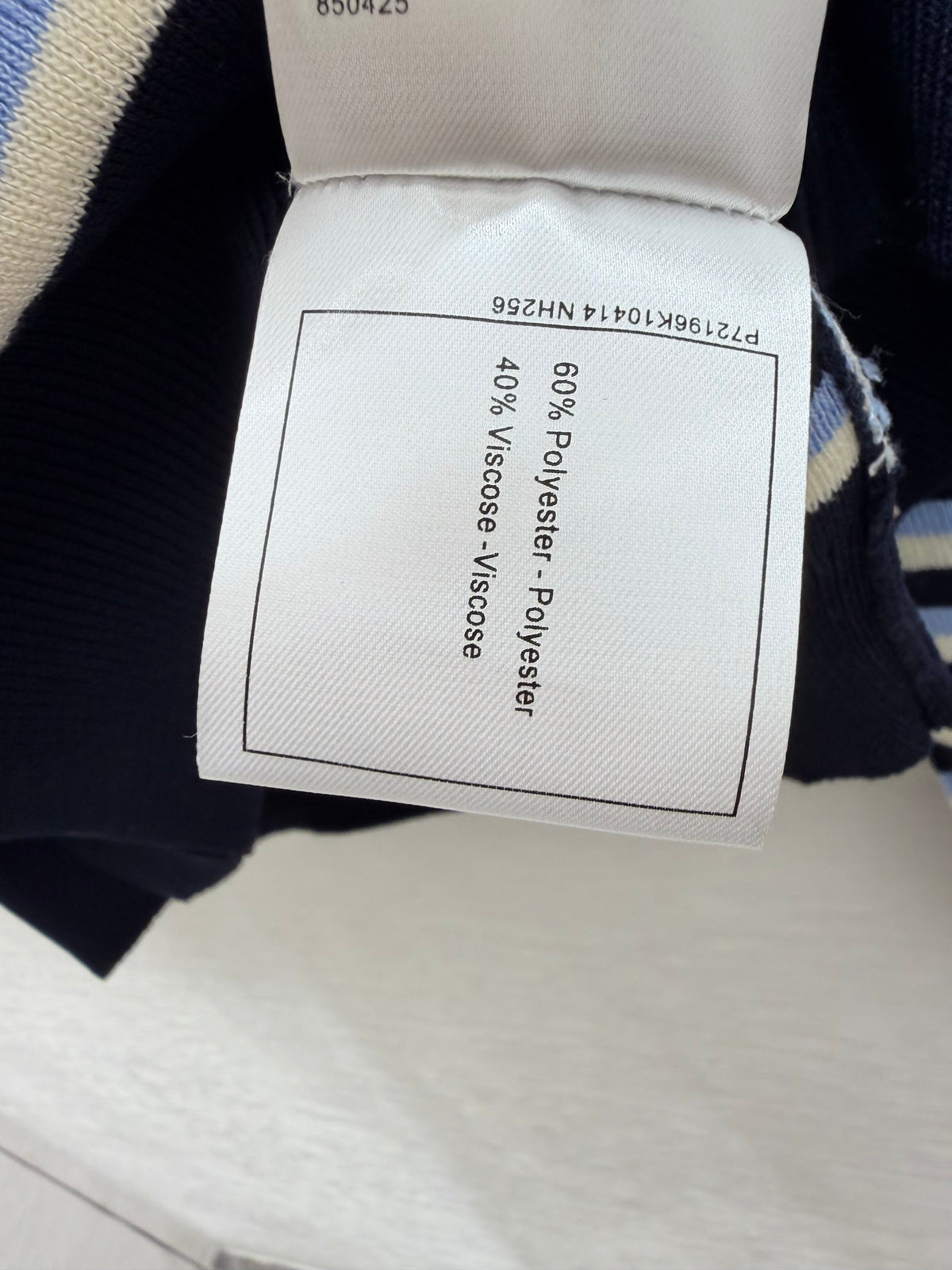 chanel/26 New Double C Stripe Hoodie Knit Cardigan