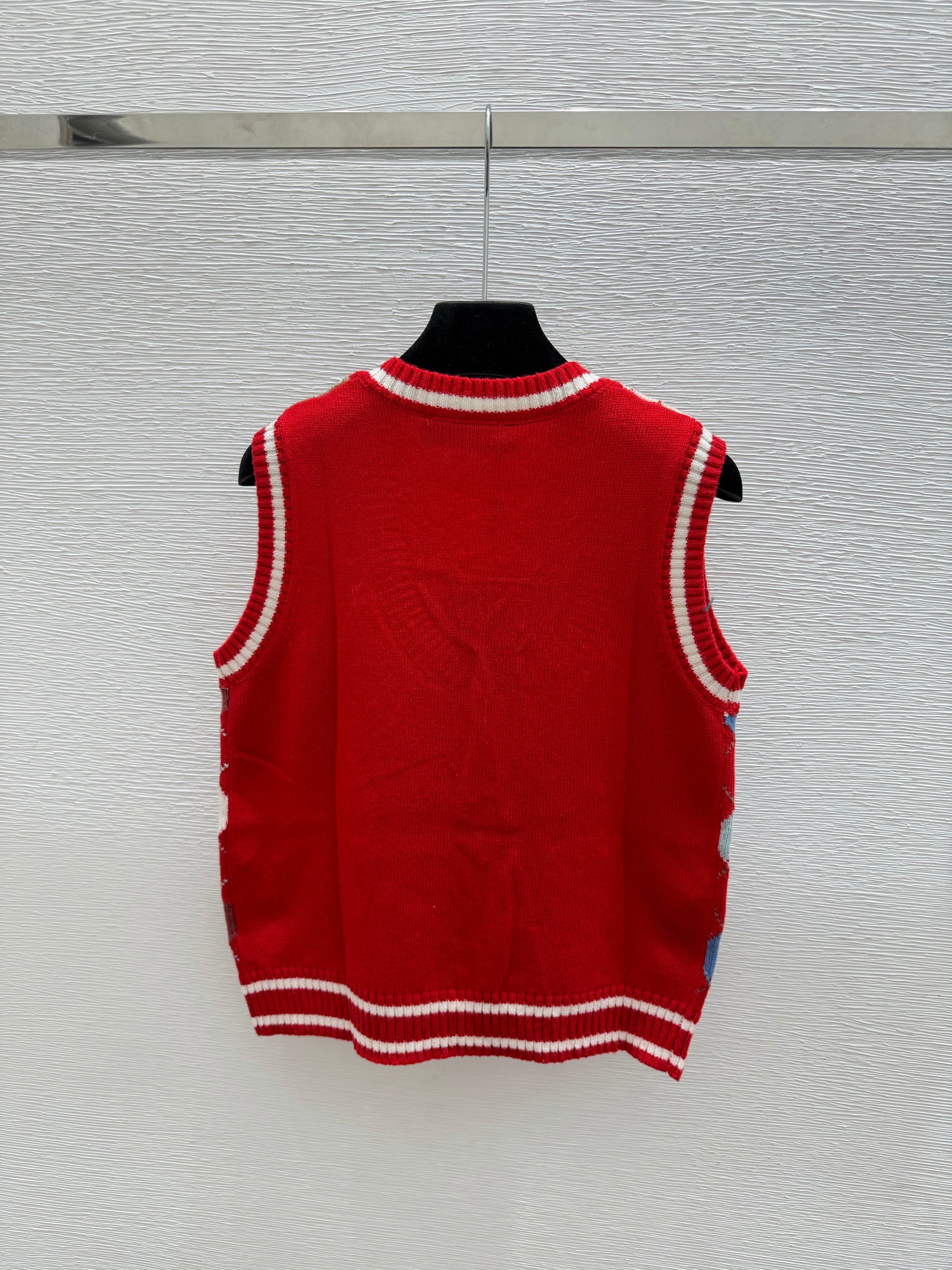 Louis Vuitton / 26 New Double C Stripe Hooded Knit Vest