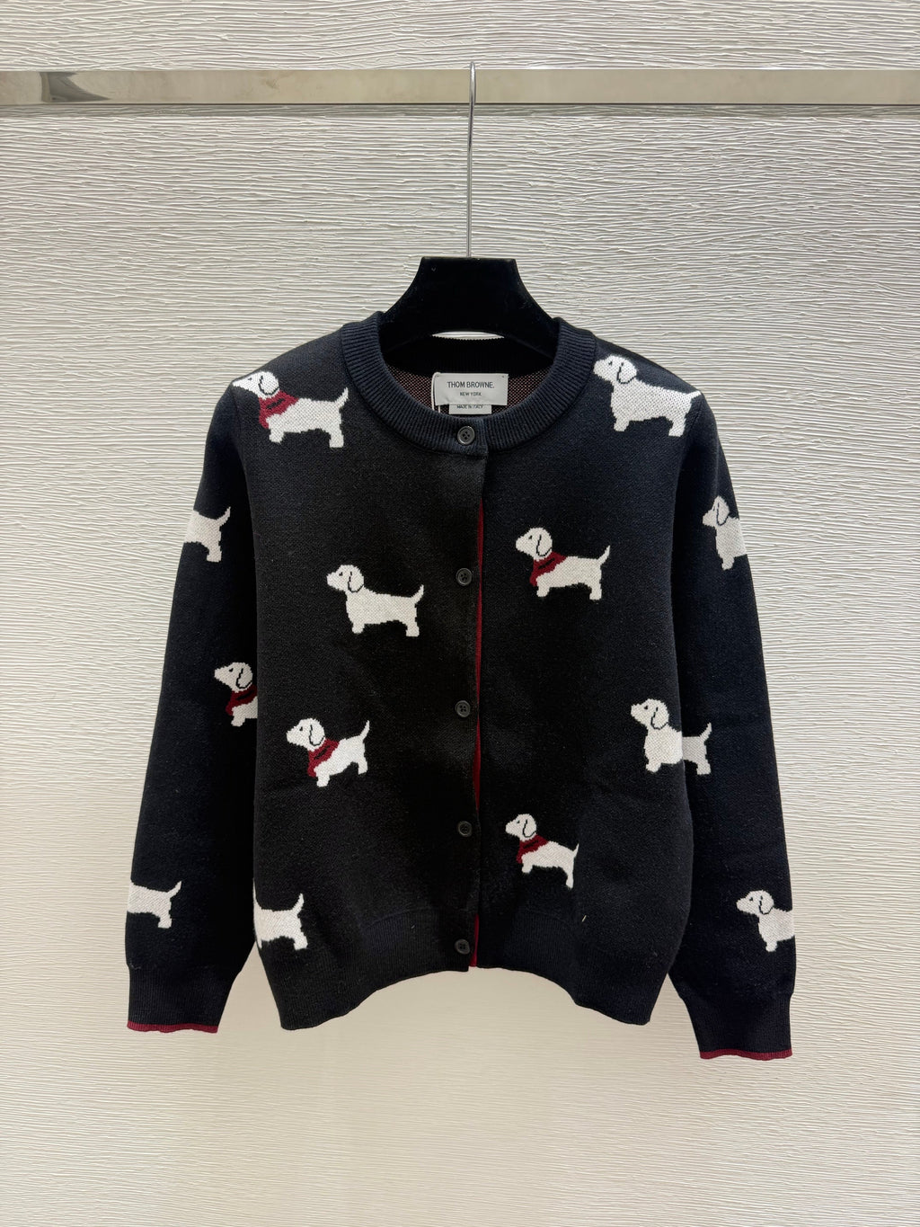 Thom Browne/26 New Puppy Knit Cardigan