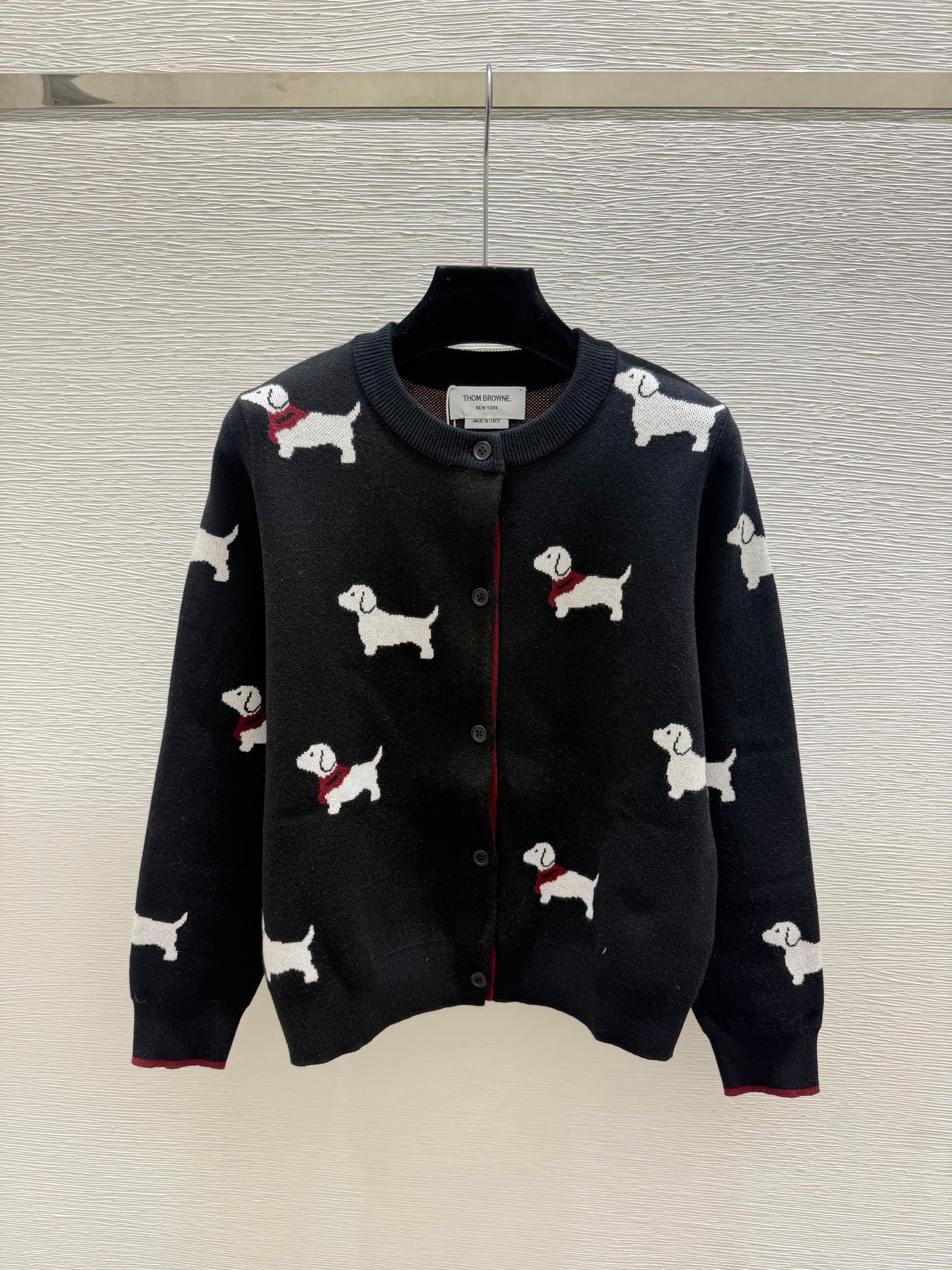 Thom Browne/26 New Puppy Knit Cardigan