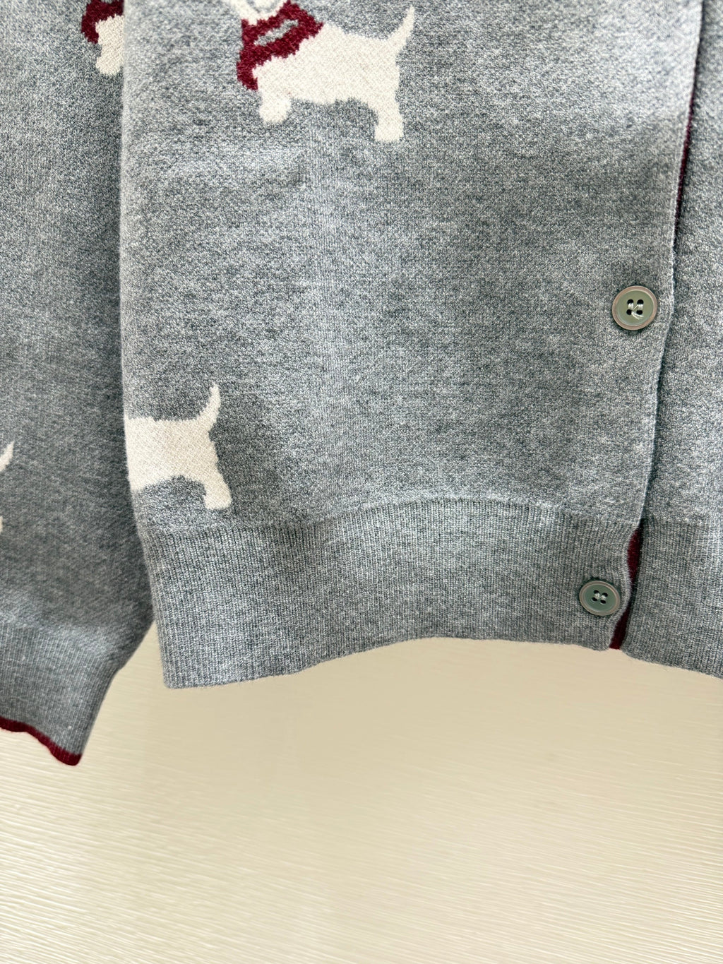 Thom Browne/26 New Puppy Knit Cardigan