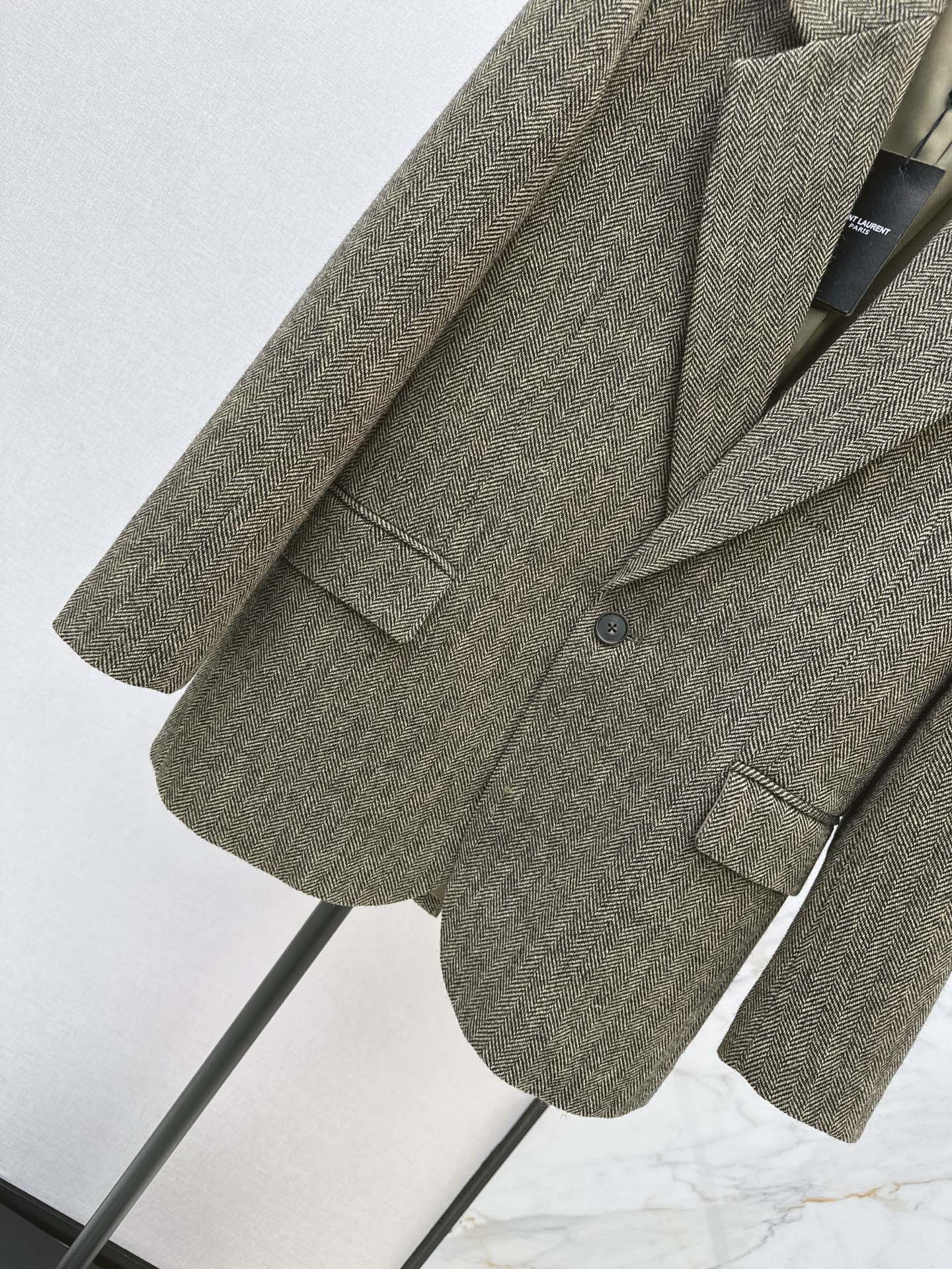 Yves Saint Laurent/26SS Autumn/Winter Latest Wool Oversized Suit Set