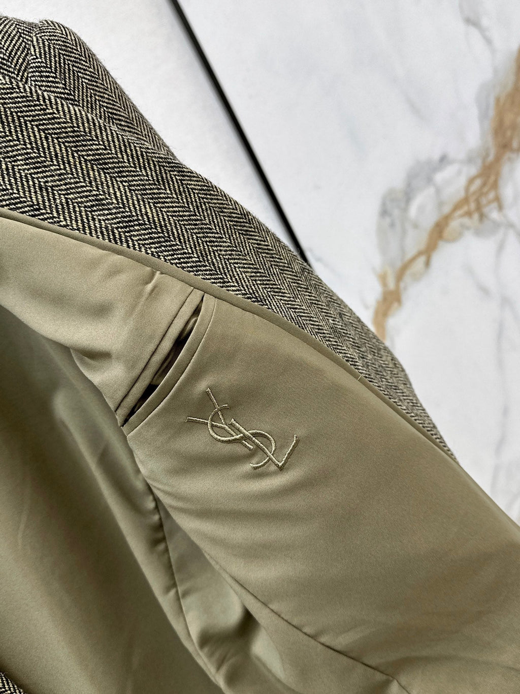 Yves Saint Laurent/26SS Autumn/Winter Latest Wool Oversized Suit Set