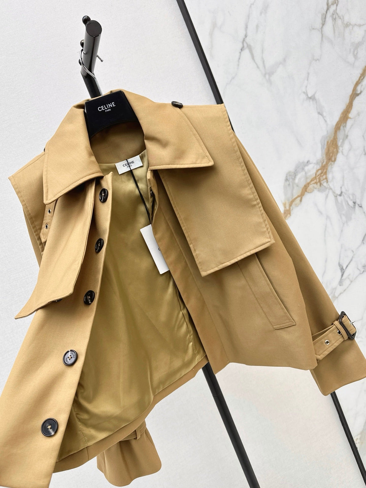 Celine/26 Autumn-Winter Latest Short Trench Coat