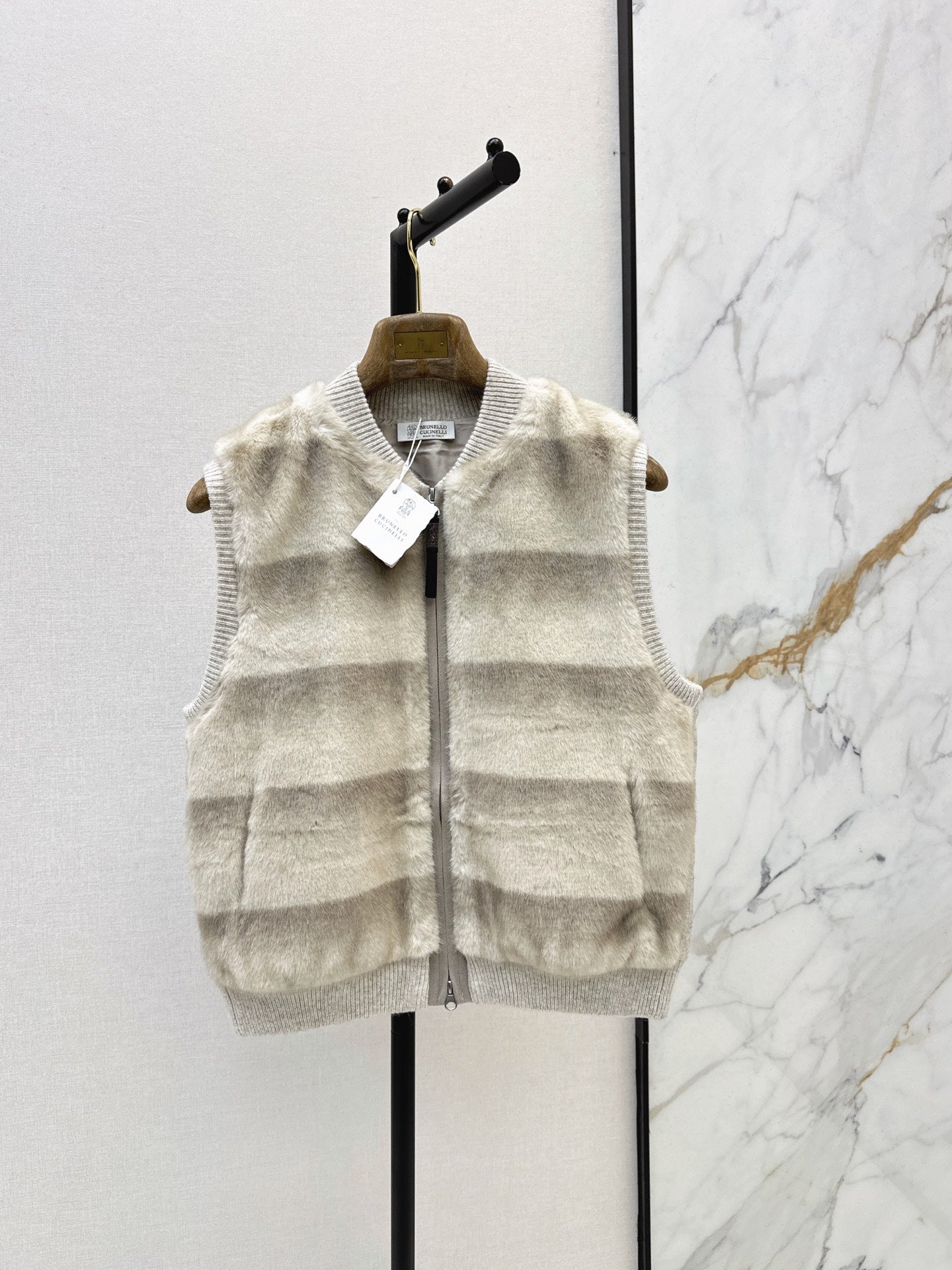 Brunello Cucinelli/26 Fall/Winter Latest Stand-Collar Vest