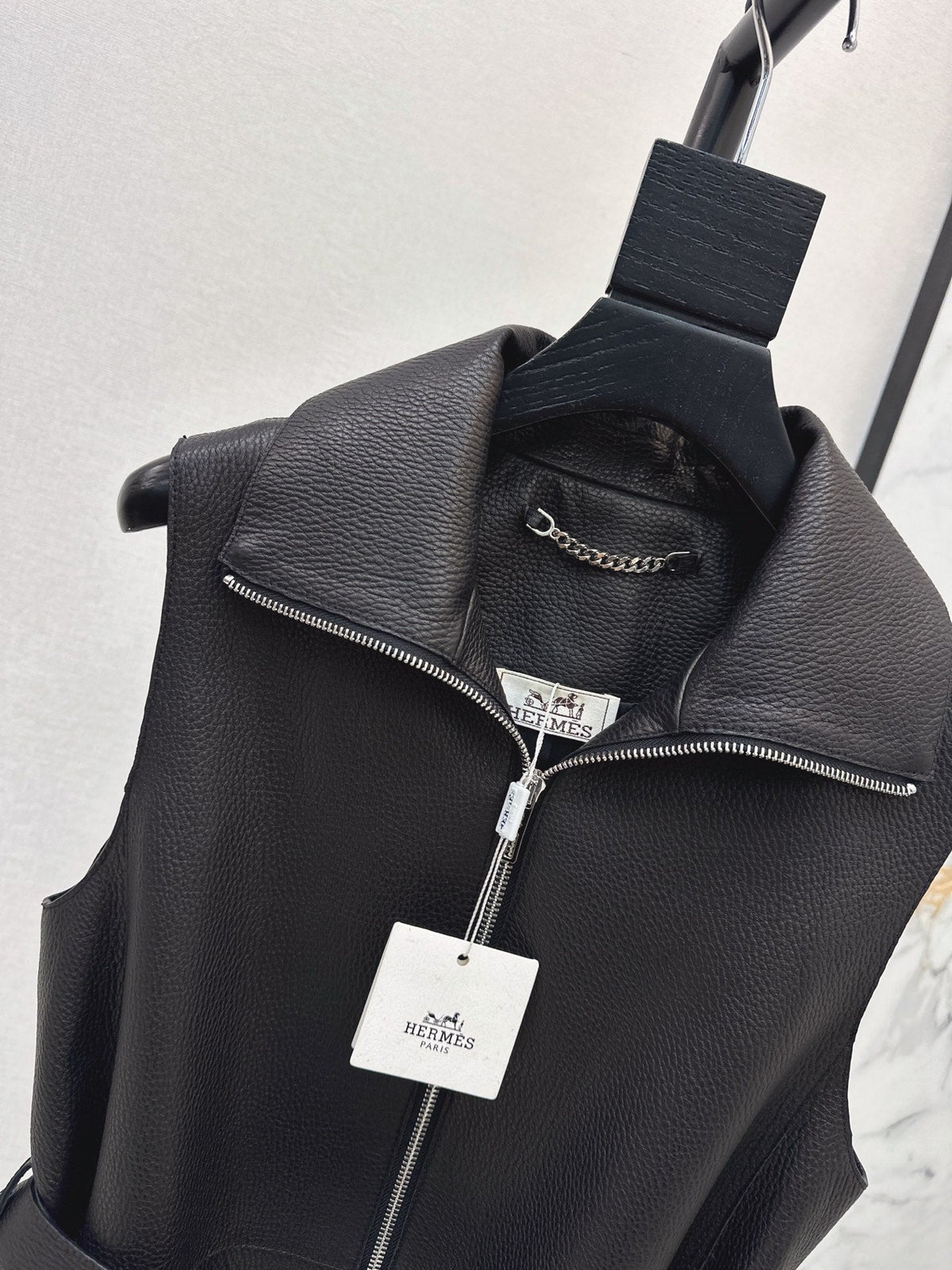 Hermès/26 Early Autumn Latest Genuine Leather Vest