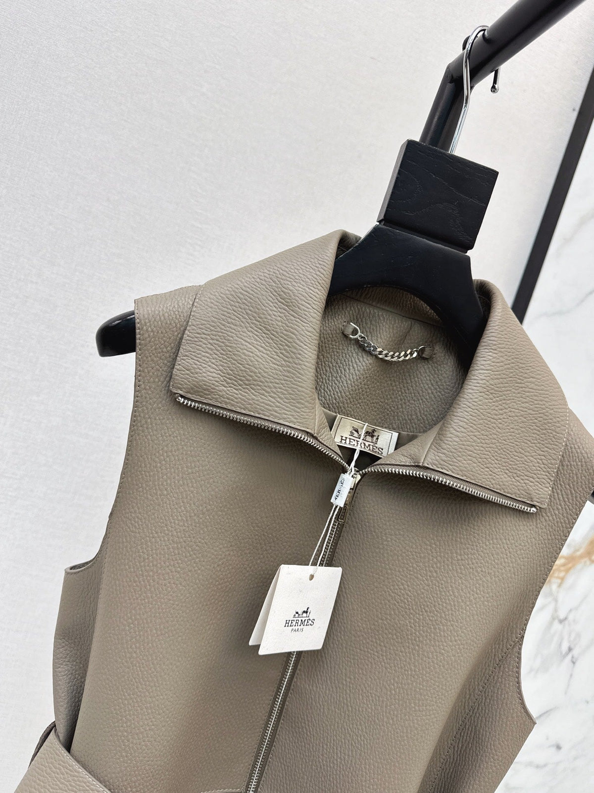 Hermès/26 Early Autumn Latest Genuine Leather Vest