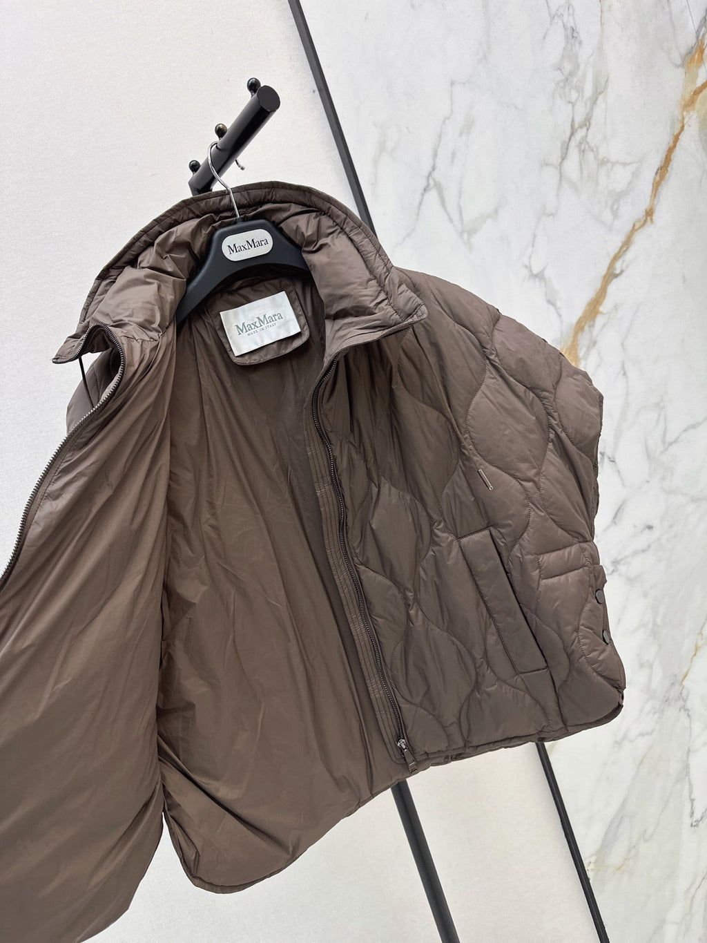 Max Mara/26 Fall and Winter Latest Cape-Style Stand Collar Down Jacket