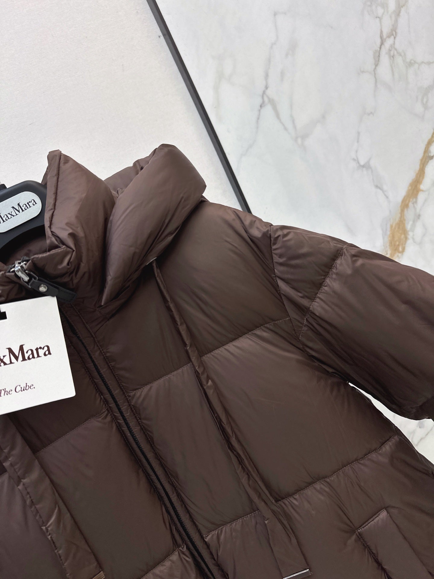 Max Mara/26 Autumn and Winter Latest Hooded Down Jacket