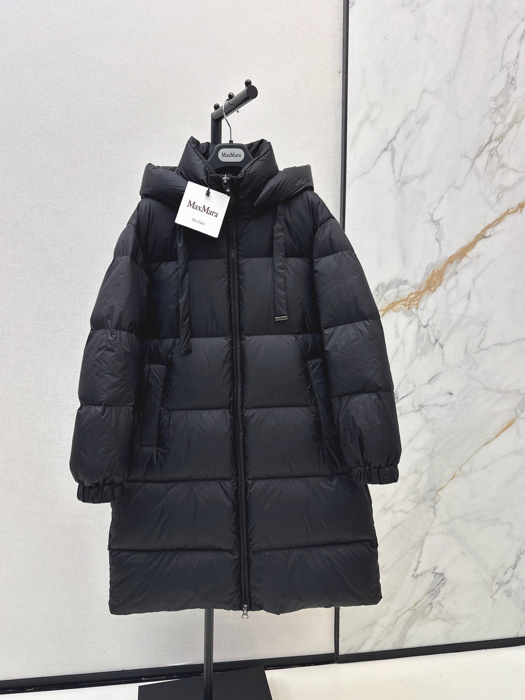 Max Mara/26 Autumn and Winter Latest Hooded Down Jacket