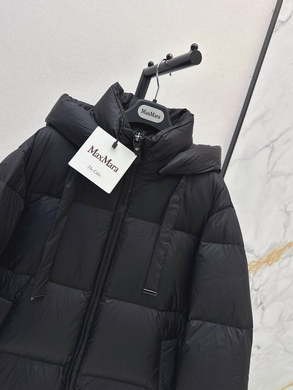 Max Mara/26 Autumn and Winter Latest Hooded Down Jacket