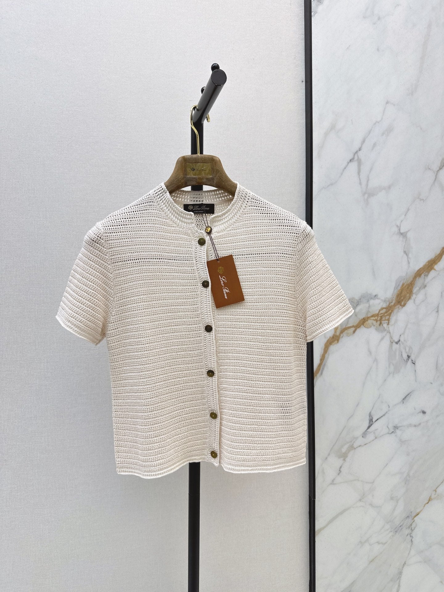 LORO PIANA/26 Early Autumn Latest Knit Short Sleeve Cardigan