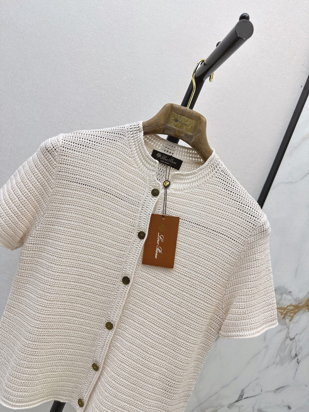 LORO PIANA/26 Early Autumn Latest Knit Short Sleeve Cardigan