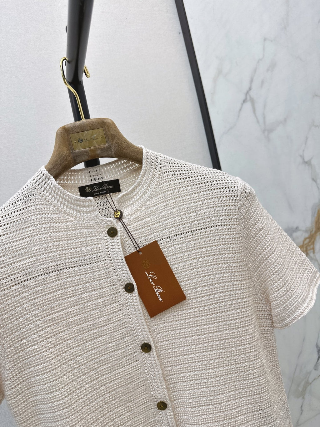 LORO PIANA/26 Early Autumn Latest Knit Short Sleeve Cardigan