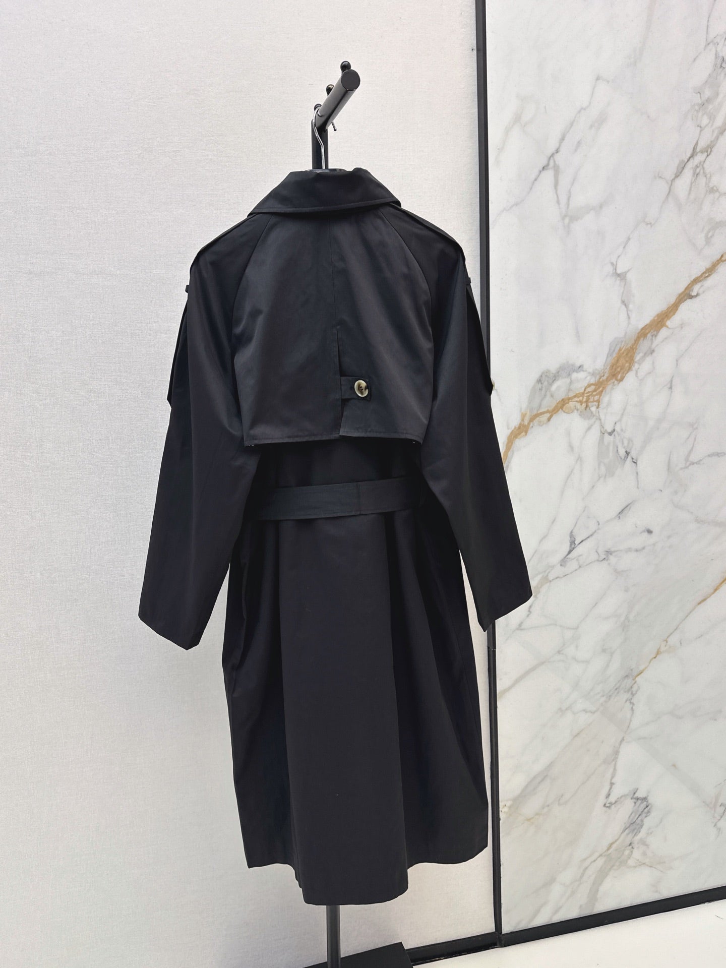 Celine/26 Early Autumn New Style Early Autumn New Style Notched Collar Belted Trench Coat