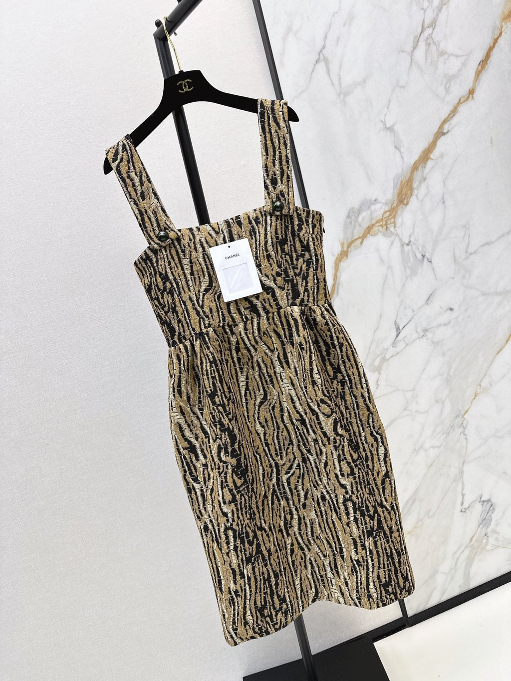 Chanel/26Ss Early Autumn Latest Leopard Print Camisole Dress