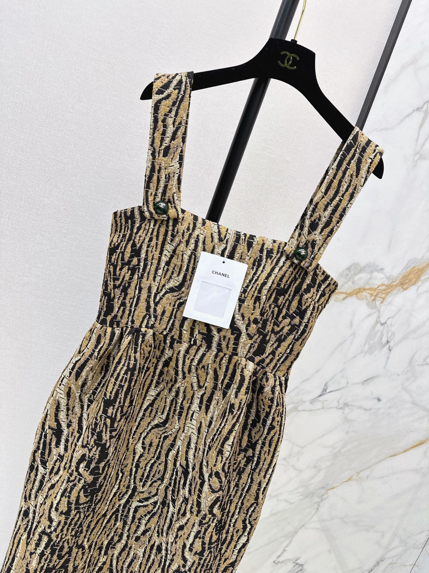 Chanel/26Ss Early Autumn Latest Leopard Print Camisole Dress