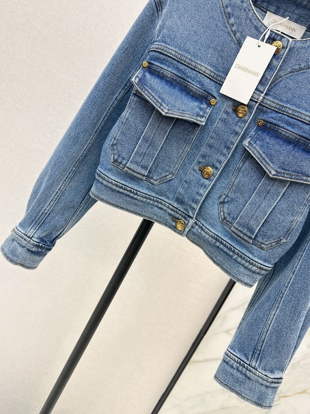 zimmermann/26 Early Autumn New Retro Vacation Style Denim Set