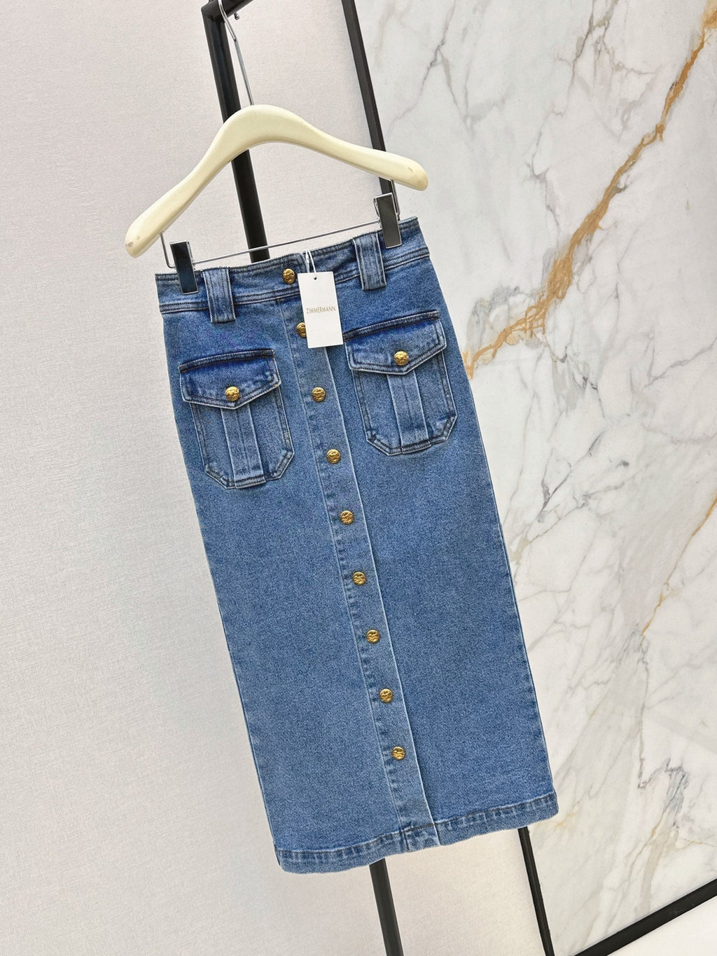 zimmermann/26 Early Autumn New Retro Vacation Style Denim Set