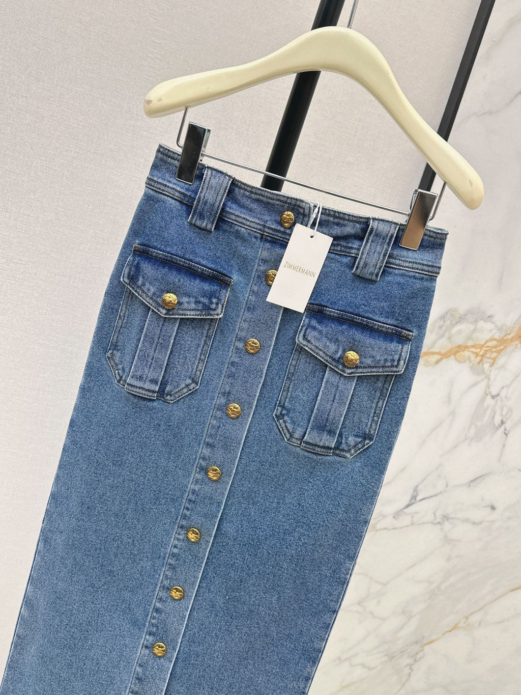 zimmermann/26 Early Autumn New Retro Vacation Style Denim Set