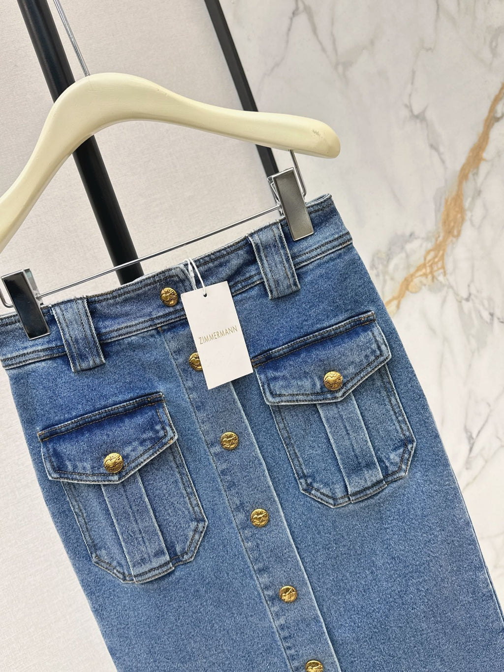zimmermann/26 Early Autumn New Retro Vacation Style Denim Set