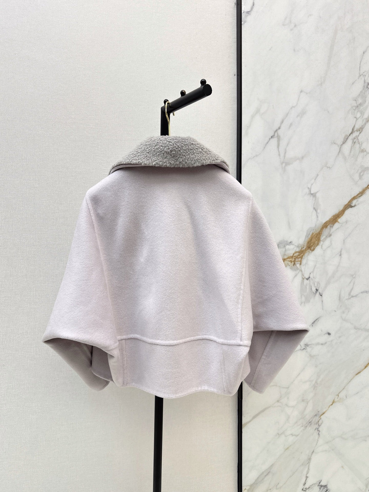 Brunello Cucinelli/26 Autumn and Winter Latest Double-Sided Fleece Collar Short Jacket