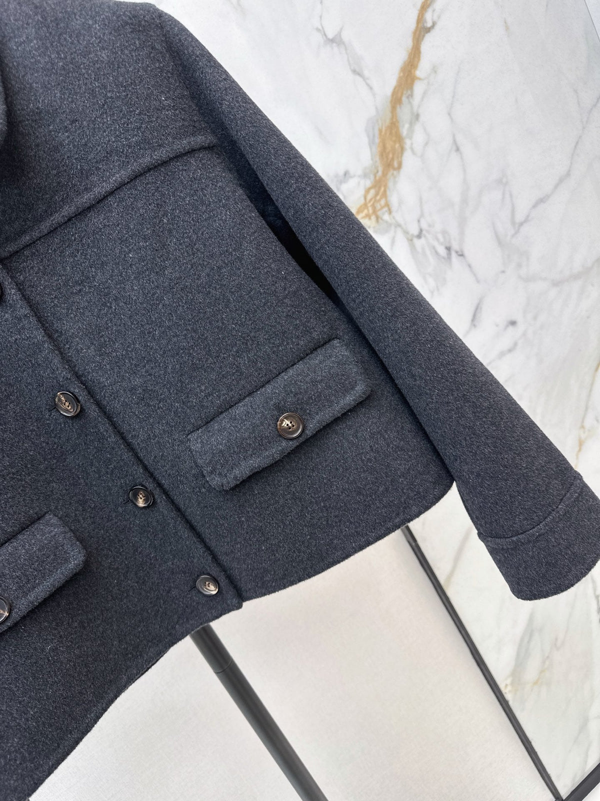 Brunello Cucinelli/26Ss Early Autumn Latest Minimalist Short Wool Coat