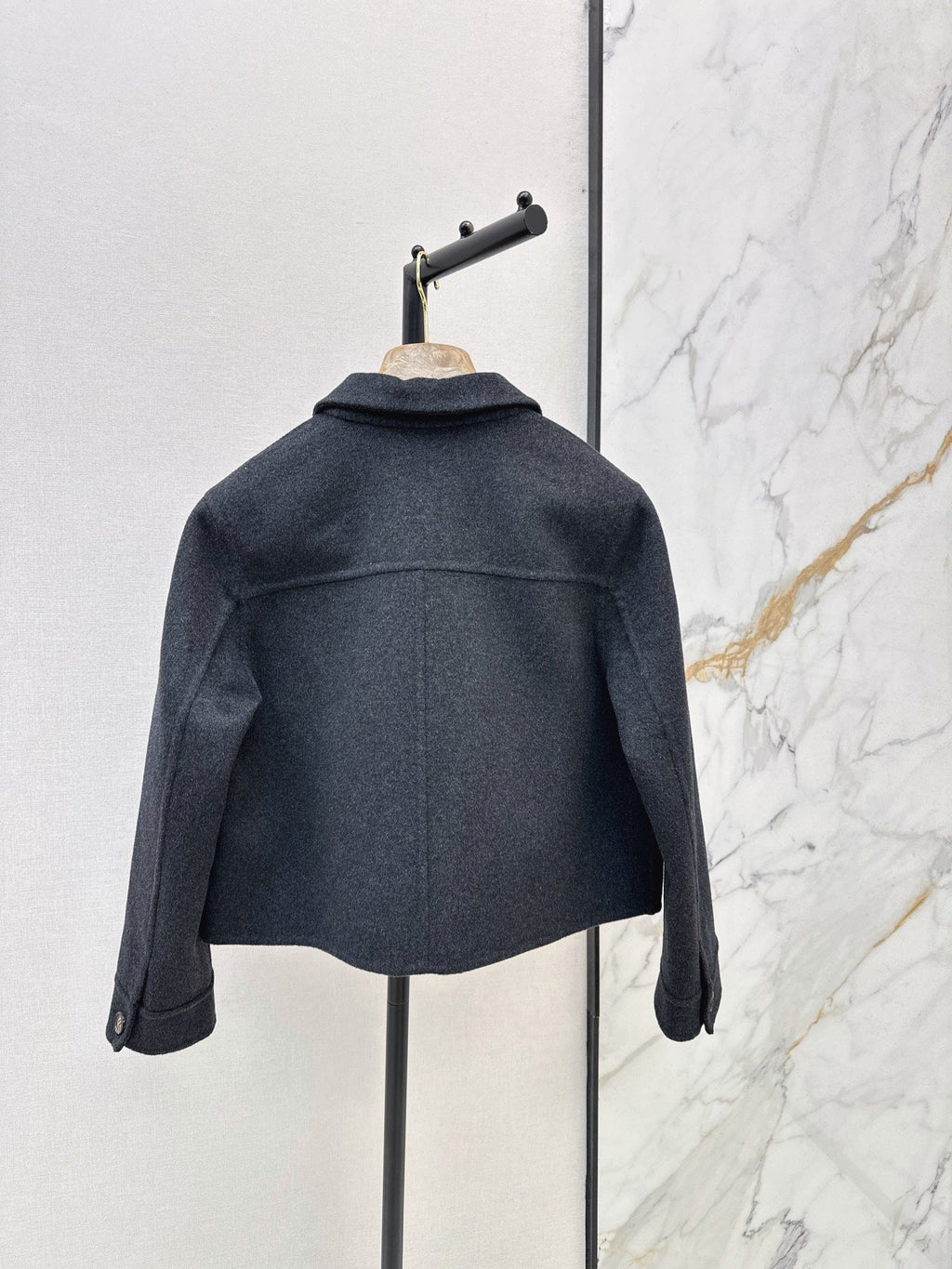 Brunello Cucinelli/26Ss Early Autumn Latest Minimalist Short Wool Coat