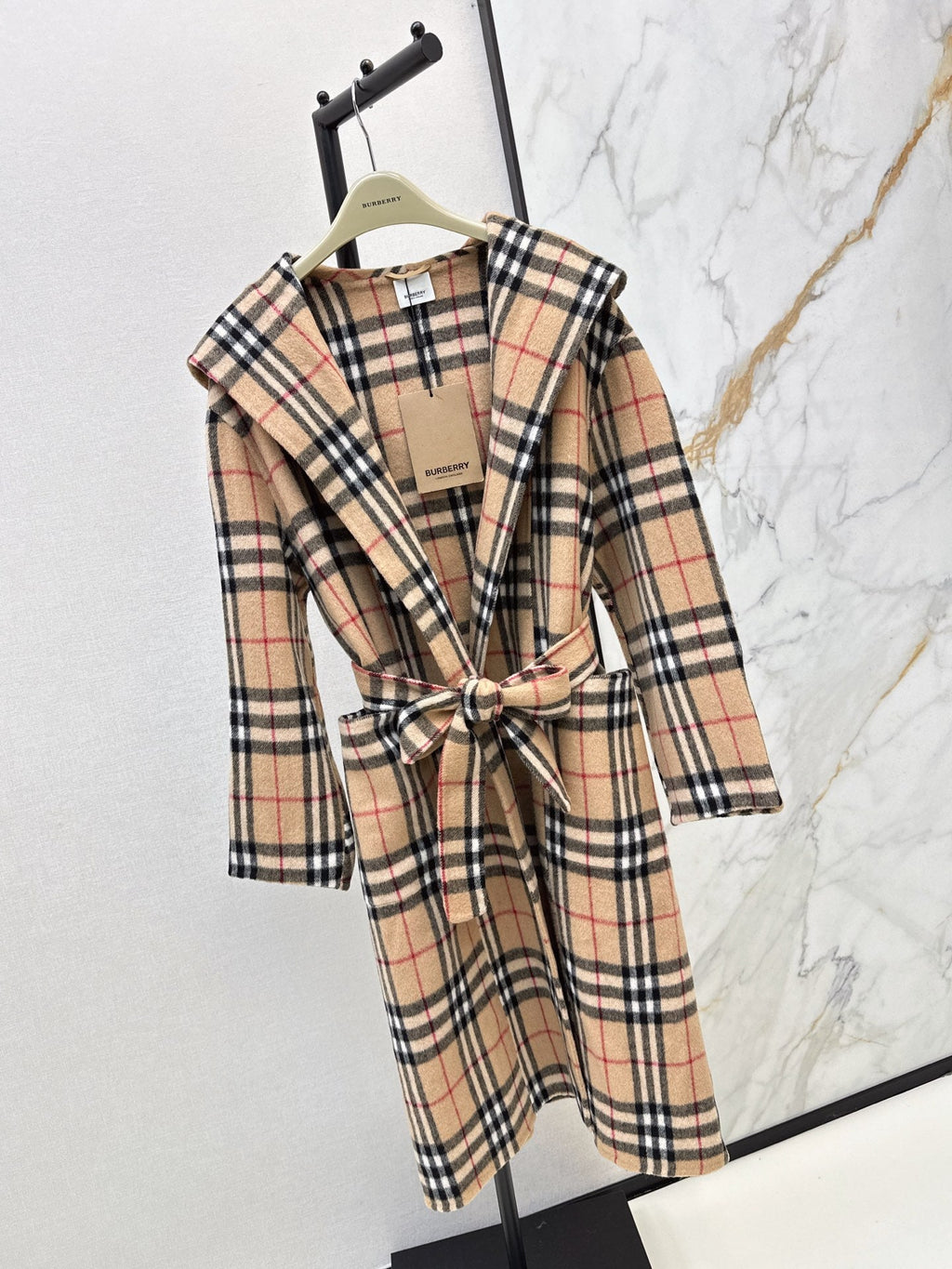 Burberry/26Ss Autumn/Winter Latest Double-Faced Wool Long Coat