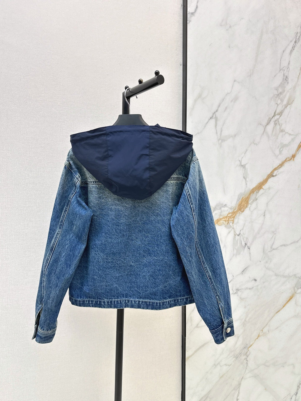 Prada/26 Early Fall New Hooded Denim Jacket