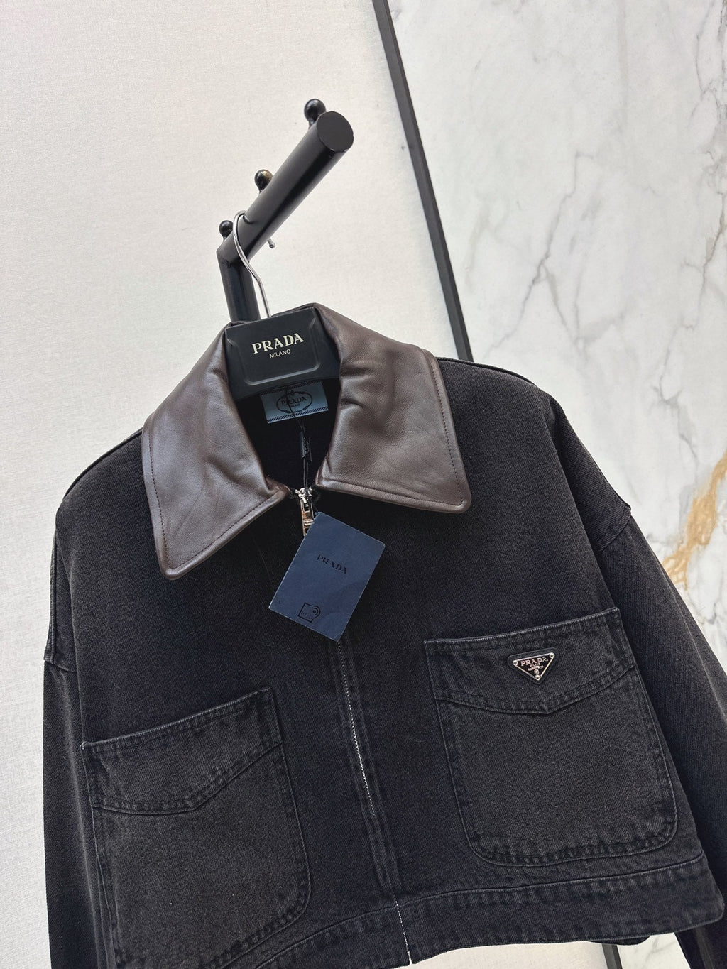 Prada/26 Early Autumn New Lapel Denim Jacket